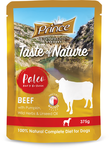 Пауч за кучета с телешко и тиква PALEO Beef Pumpkin 375g