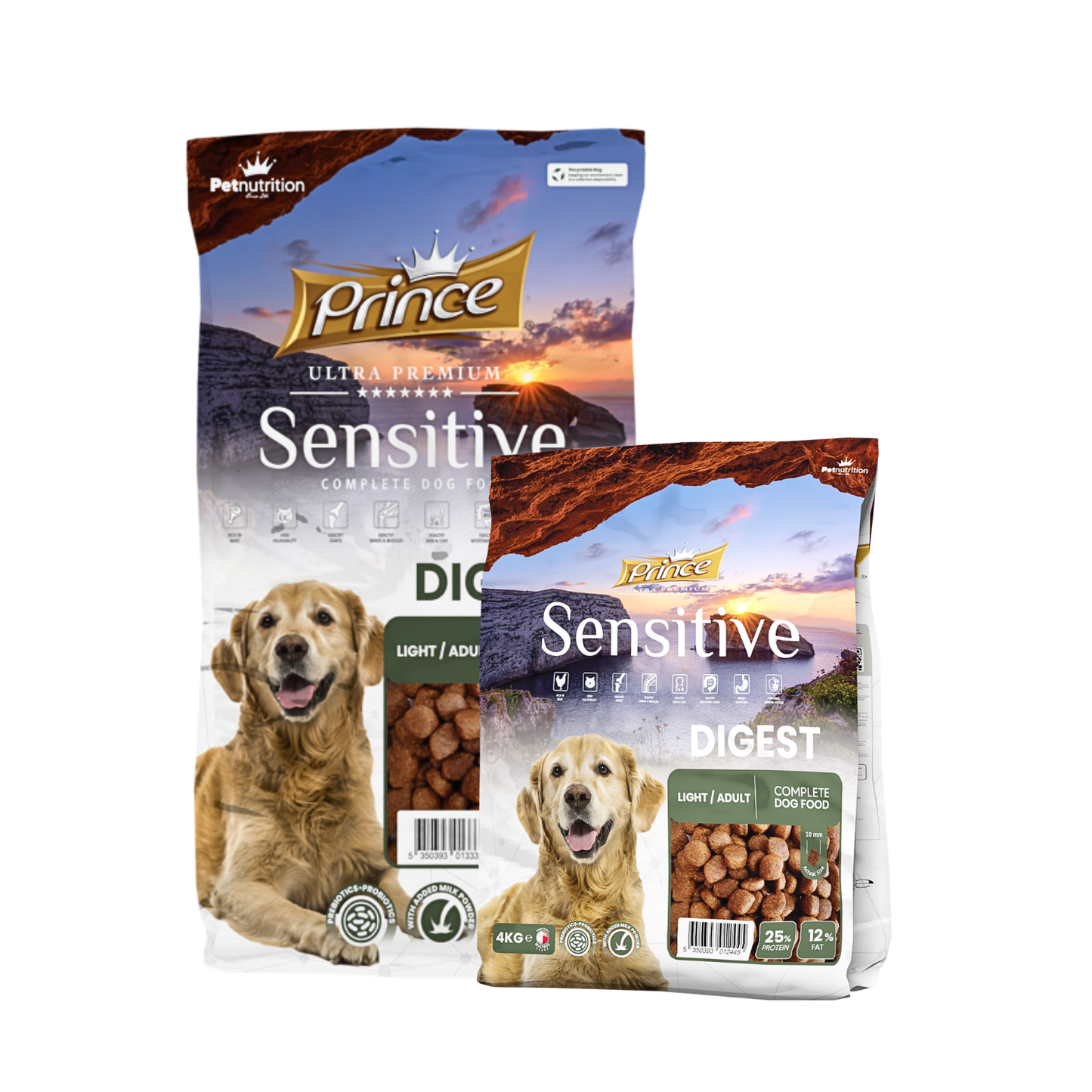 Гранули за кучета с храносмилателни проблеми PRINCE Sensitive Digest 4kg