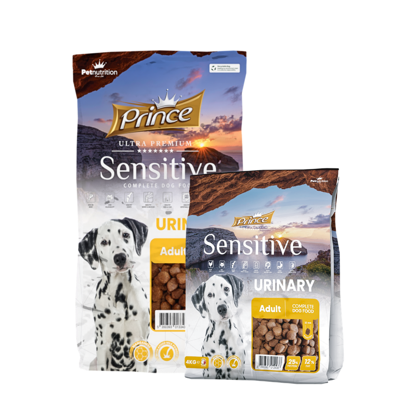 Гранули за кучета с уринарни проблеми PRINCE Sensitive Urinary 4kg
