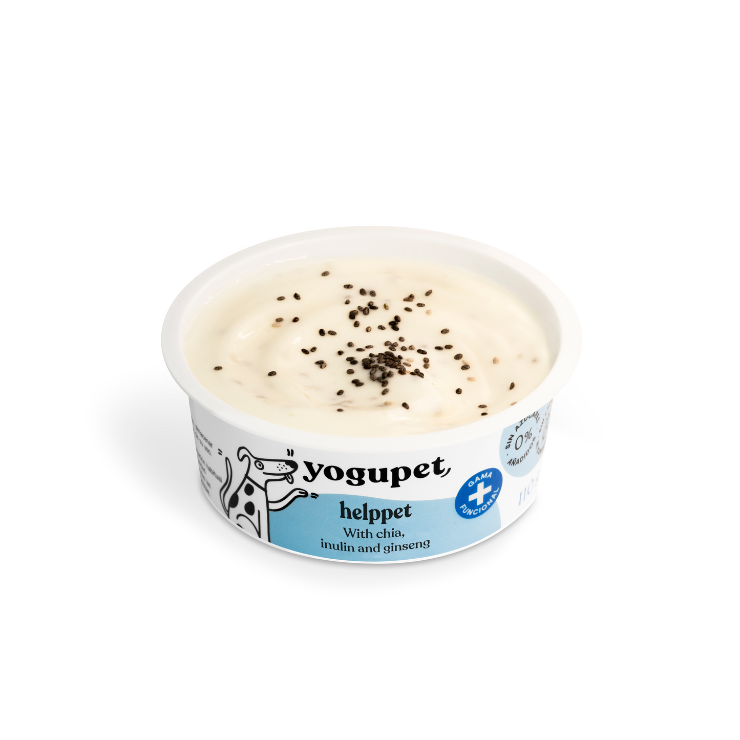 Йогурт за кучета с чиа и женшен Yogupet Helppet 110g
