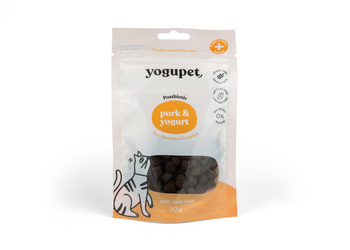 Лакомства за котки със свинско и йогурт Yogupet 50g