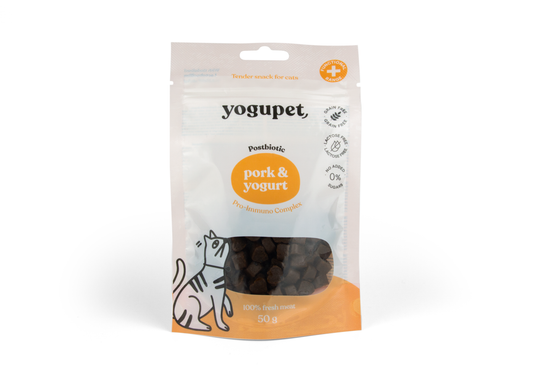 Лакомства за котки със свинско и йогурт Yogupet 50g