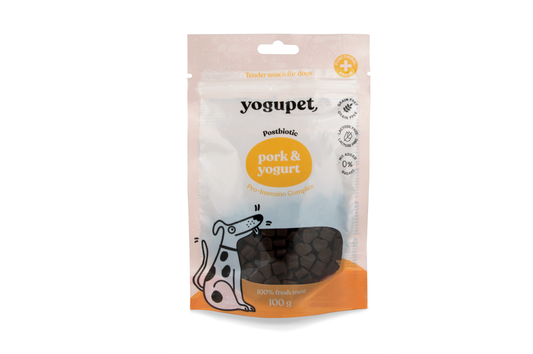 Лакомства за кучета със свинско и йогурт Yogupet 100g