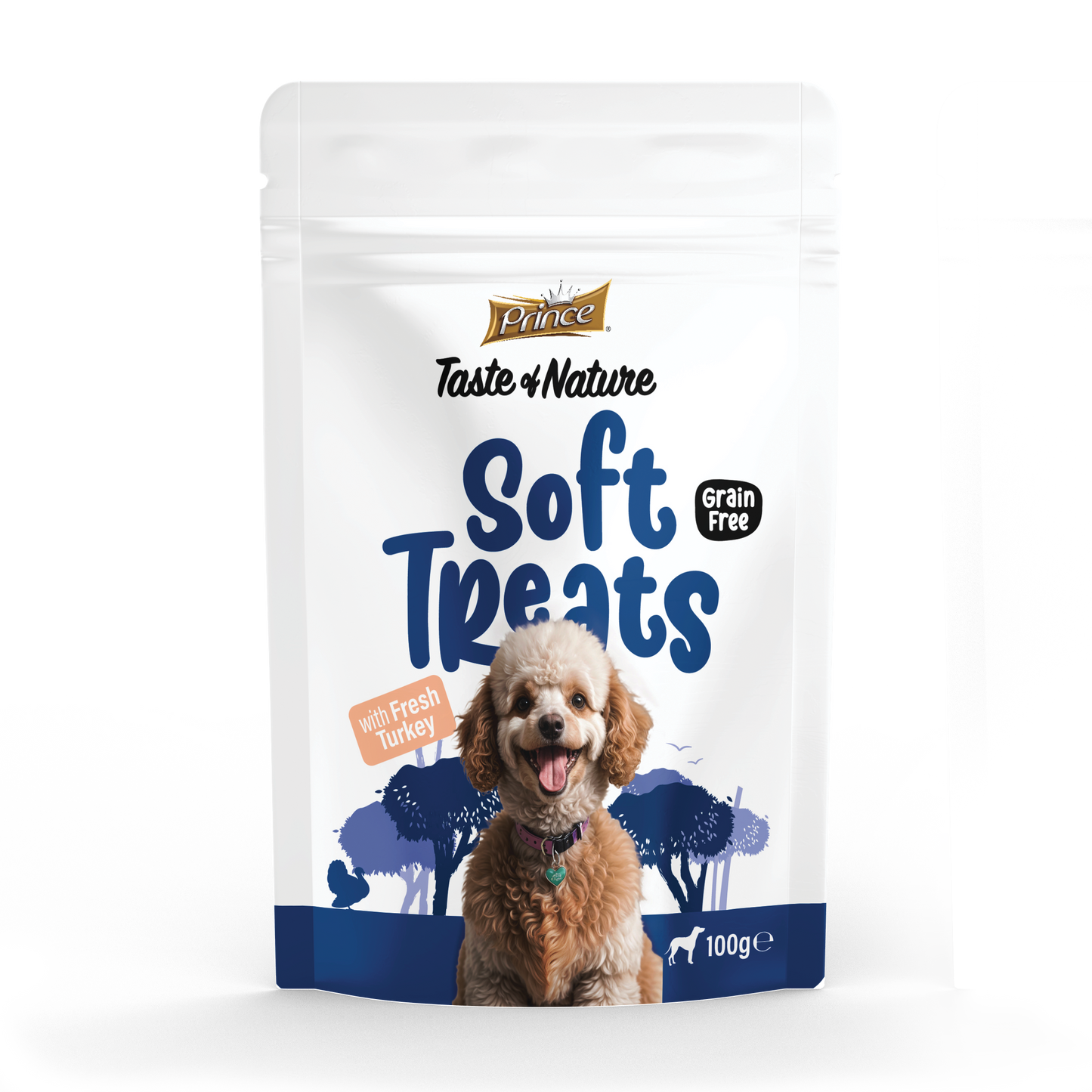 Лакомства за кучета с пуешко PRINCE Soft Treats 100g
