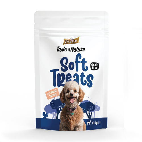 Лакомства за кучета с пуешко PRINCE Soft Treats 100g