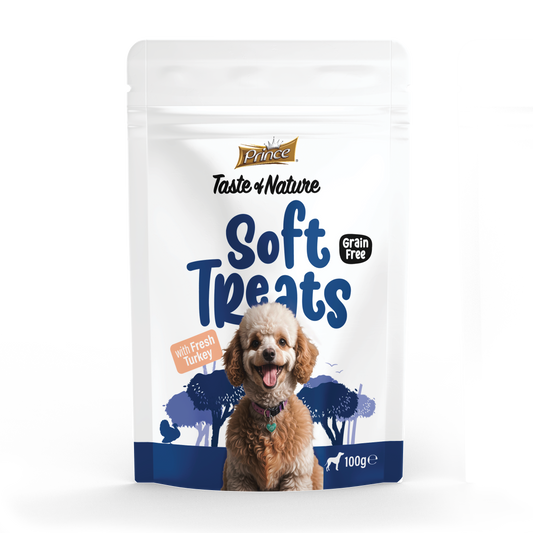 Лакомства за кучета с пуешко PRINCE Soft Treats 100g