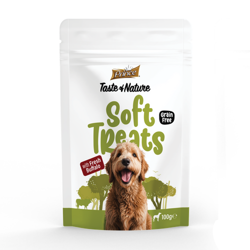 Лакомства за кучета с биволско PRINCE Soft Treats 100g