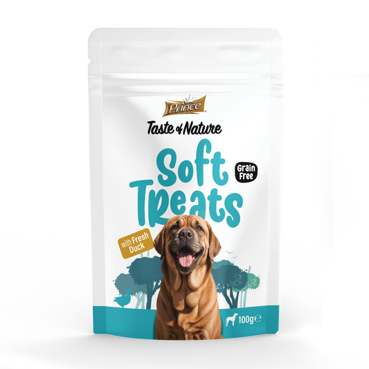 Лакомства за кучета с патешко PRINCE Soft Treats 100g