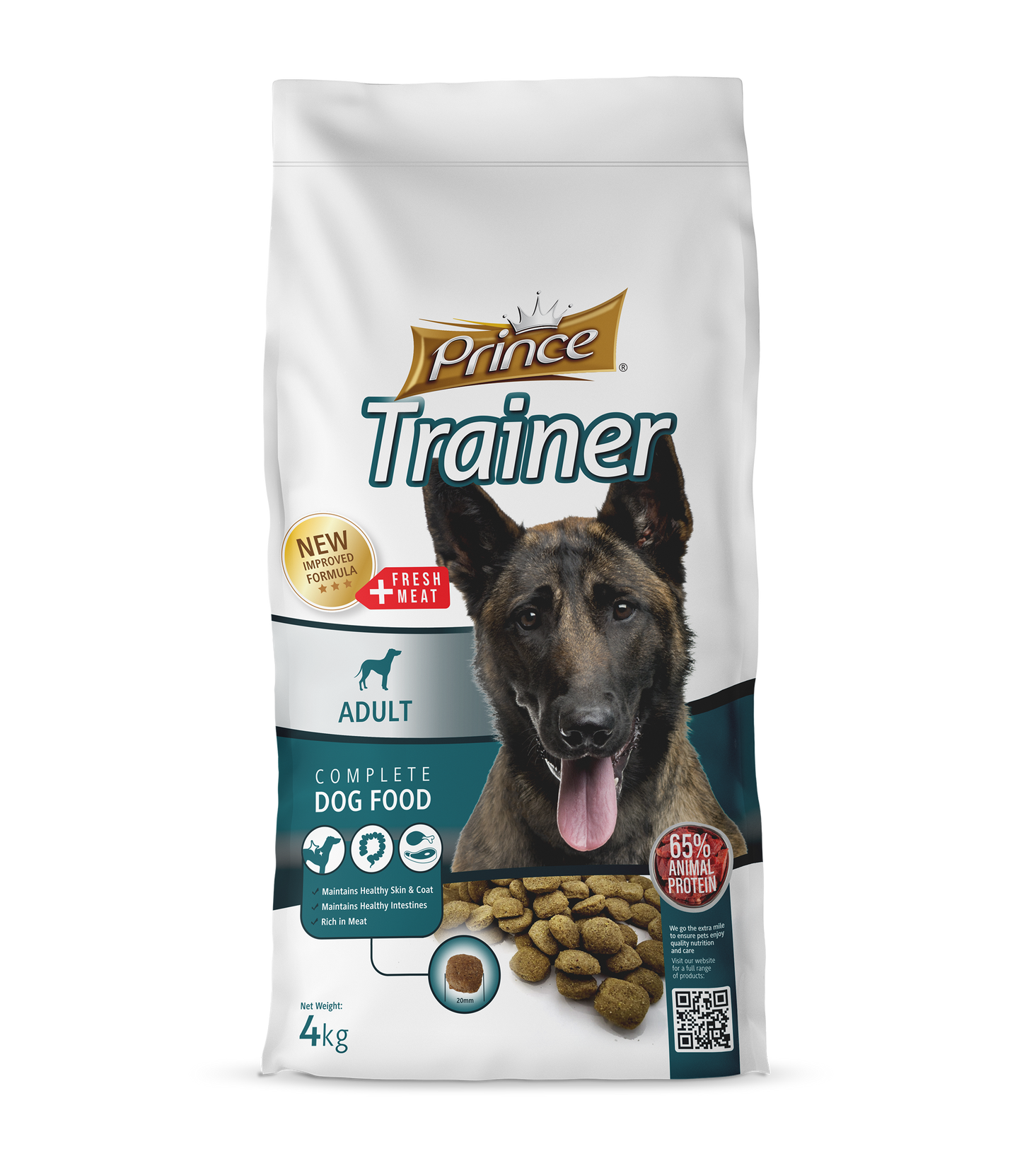 Бюджетна суха храна за кучета с птиче и говеждо – Prince Trainer 4 кг