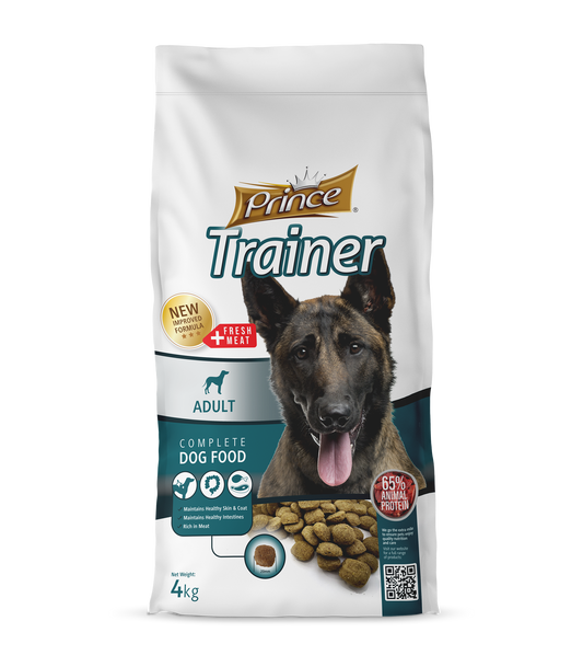 Бюджетна суха храна за кучета с птиче и говеждо – Prince Trainer 4 кг