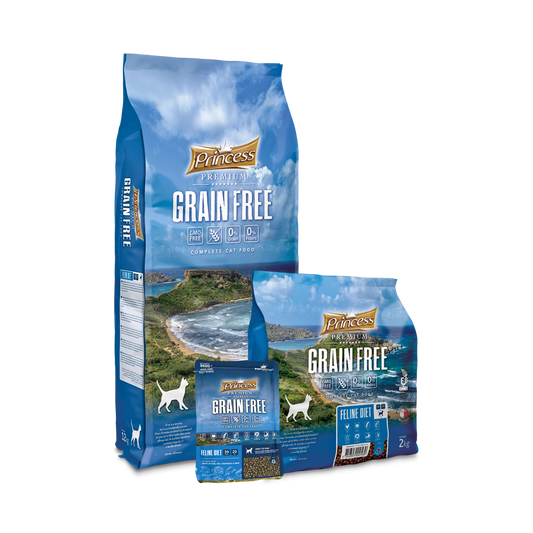 Беззърнена суха храна за котки – Princess Grain Free 350 гр