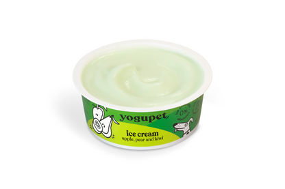 Сладолед за кучета и котки с ябълка, круша и киви Yogupet 110g