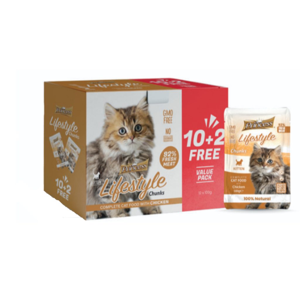 Микс паучове за котки 12x100гр (10+2 ПОДАРЪК) - Различни вкусове