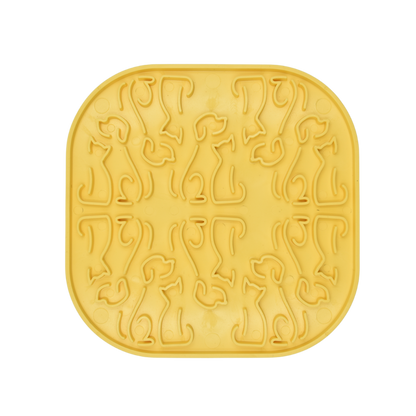 Лепкава подложка за близане за кучета и котки – Fiboo Lollipop Yellow/Blue