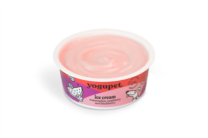 Сладолед за кучета и котки с диня, малина и къпина Yogupet 110g