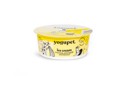 Сладолед за кучета и котки с кокос, ананас и банан Yogupet 110g
